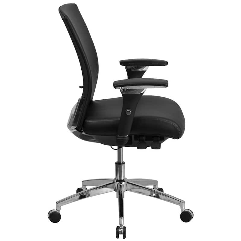 24/7 Intensive Use Executive Swivel Ergonomic Office Chair - 25"D x 27"W x 39" - 41.75"H