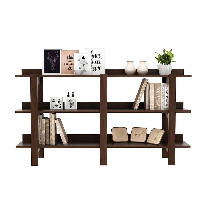 Costway 59'' 3 Tier Console Table with Storage Wooden Sofa Entryway - See Details