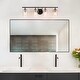 preview thumbnail 12 of 14, 2/3/4-Light Bathroom Black Vanity Lights Modern Wall Sconce Lighting with Glass Shade
