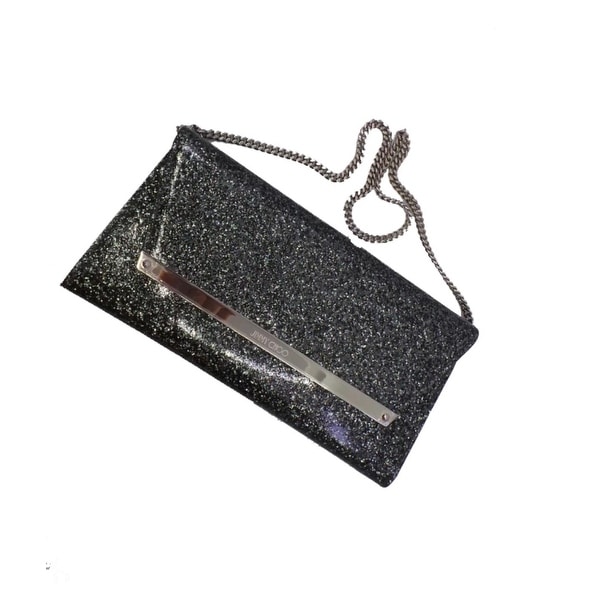 jimmy choo black clutch