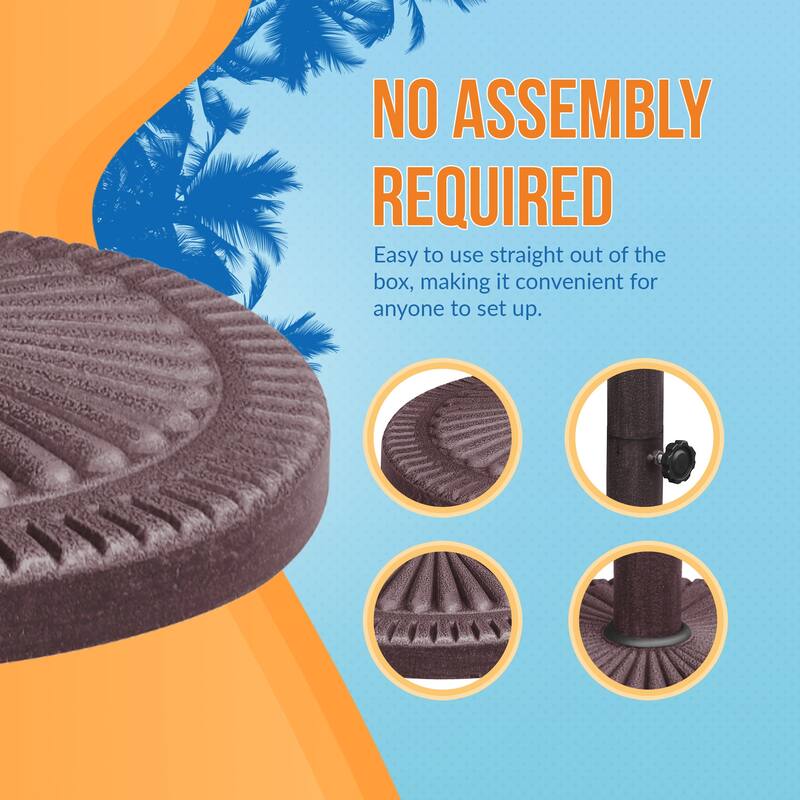 Island Umbrella 66-lb Weather Resistant Umbrella Base in Bronze Resin Finish
