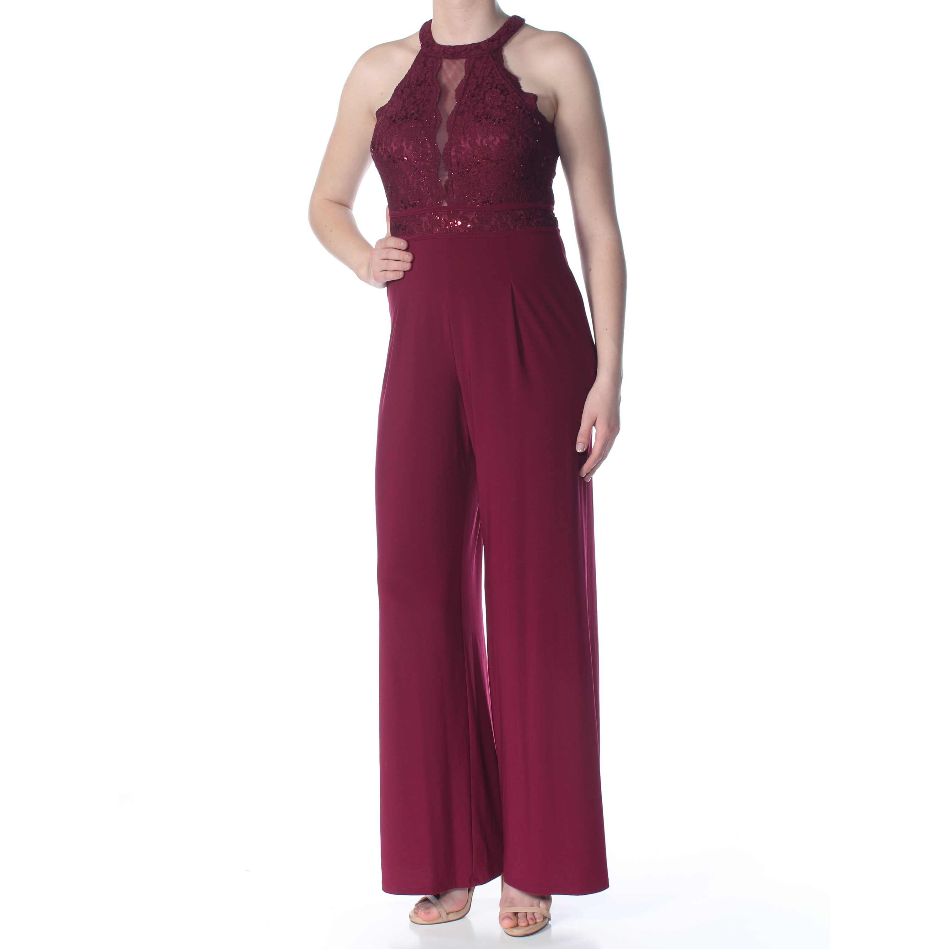 wide leg evening jumpsuit