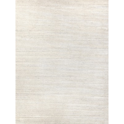 EXQUISITE RUGS Palazzo Hand-loomed Wool/Bamboo Silk Dark Grey/Grey Area Rug.
