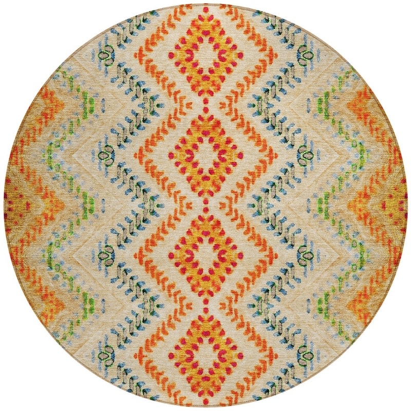 HomeRoots Geometric Transitional Rectangle Outdoor Rug