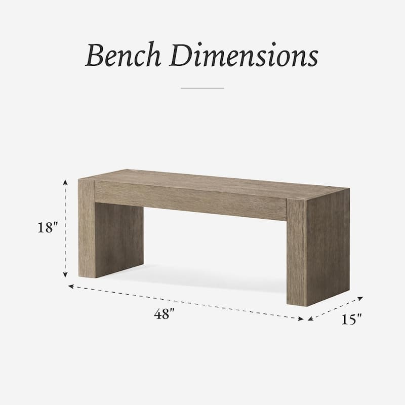 Maven Lane Zeno Wooden Bench