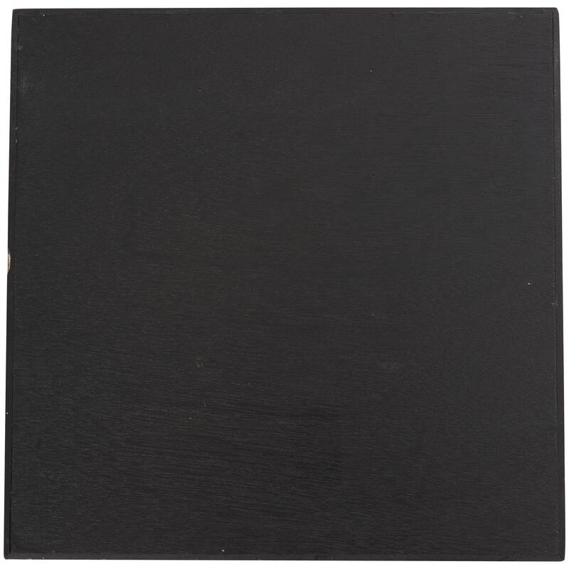 Wooden Tic Tac Toe Game Set with Gold X and O Pieces - Brown - Roche River Decor