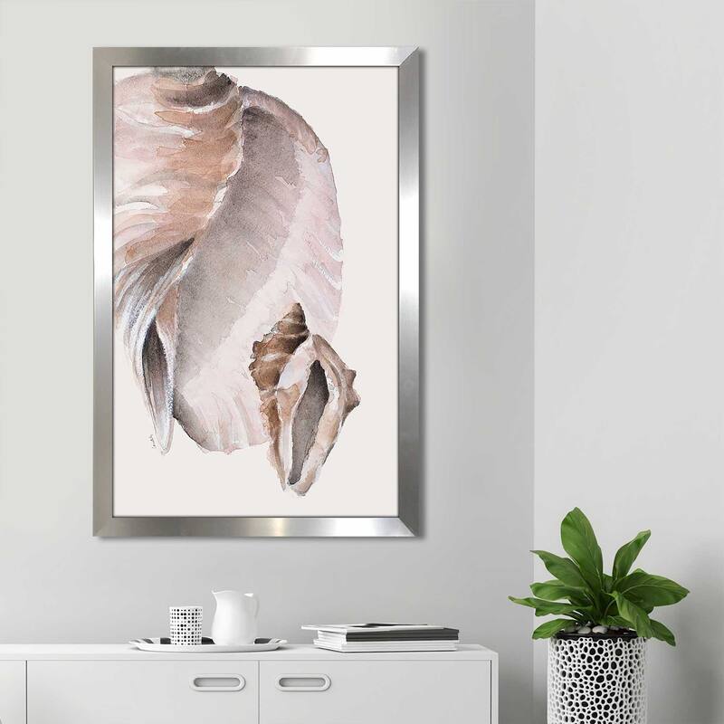 "Tonal Shell on Cream II" Print on Acrylic.