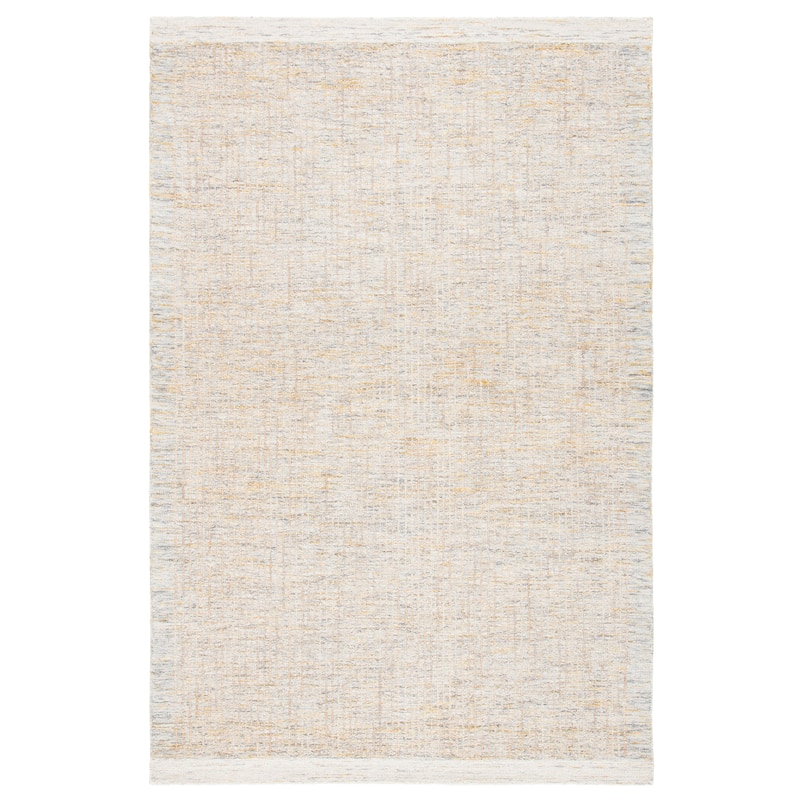 SAFAVIEH Handmade Metro Janin Wool Rug - 6' Square - Ivory/Grey