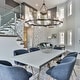 preview thumbnail 2 of 20, Black Wagon Wheel Chandelier Modern Farmhouse Chandelier