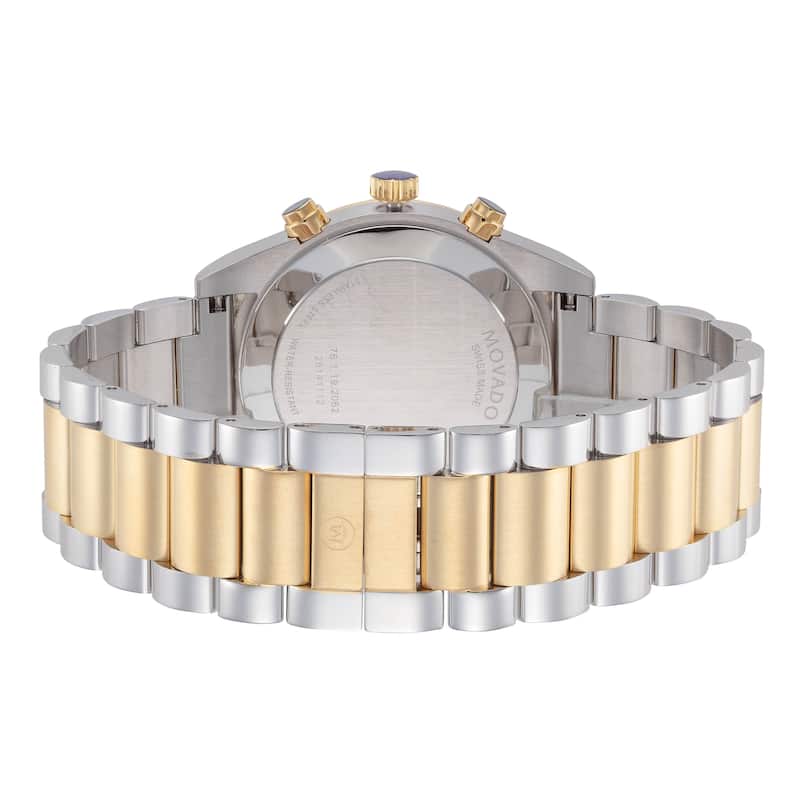 Movado Men's Sport 41mm Quartz Watch 0607994 - Silver and Gold - N/A