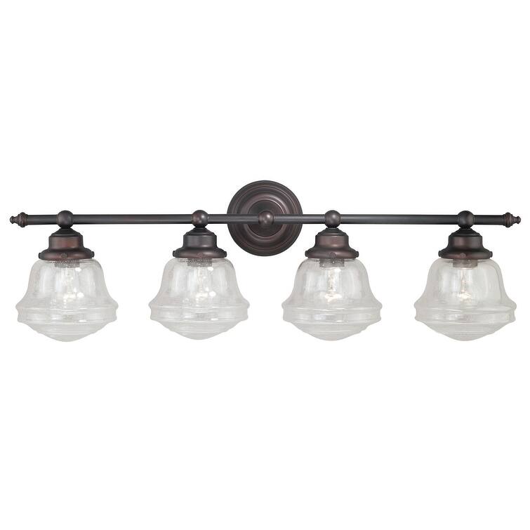 Vaxcel Lighting Huntley 4 Light 32" Wide Bathroom Vanity Light with