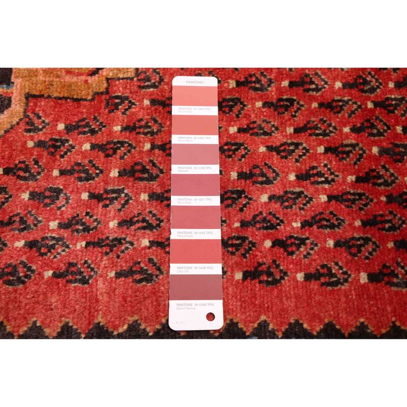 ECARPETGALLERY Hand-knotted Andelz Red Wool Rug - 4'1 x 12'5