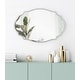 preview thumbnail 18 of 70, Kate and Laurel Leanna Scalloped Oval Wall Mirror