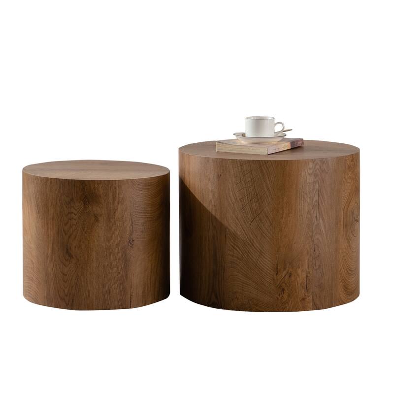 Simple Modern 2 Piece Coffee Table Set
