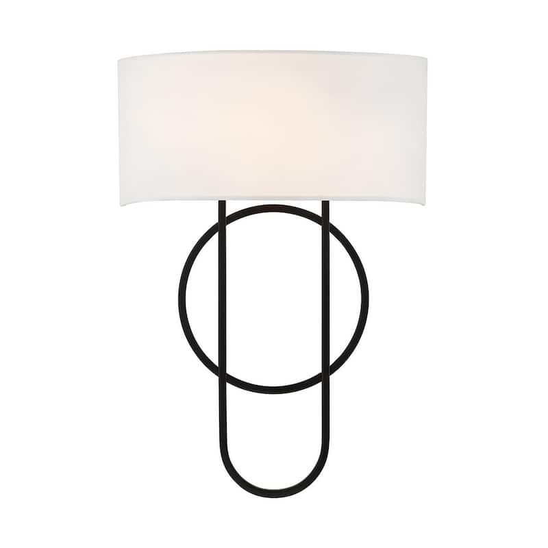 Savoy House 9-4800-2 Tempe 2 Light 17" Tall Wall Sconce - Matte Black