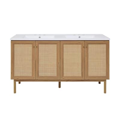 Swiss Madison SM-BV666D-3 Classe 59" Free Standing Double Basin Vanity