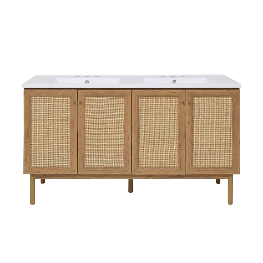 Swiss Madison SM-BV666D-3 Classe 59" Free Standing Double Basin Vanity