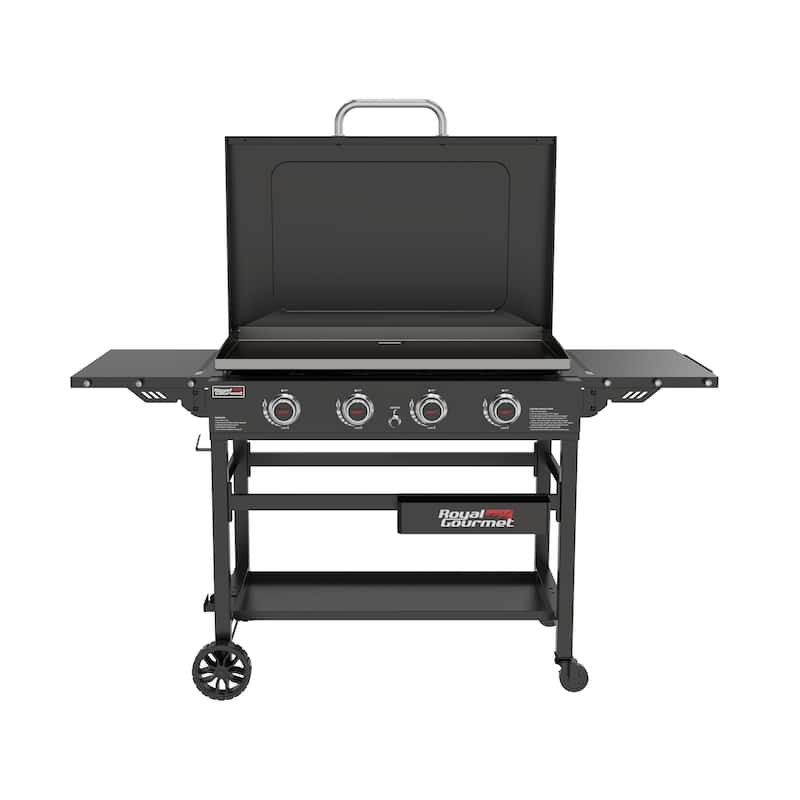 Royal Gourmet 35-Inch 4-Burner Gas Griddle with Hard Cover