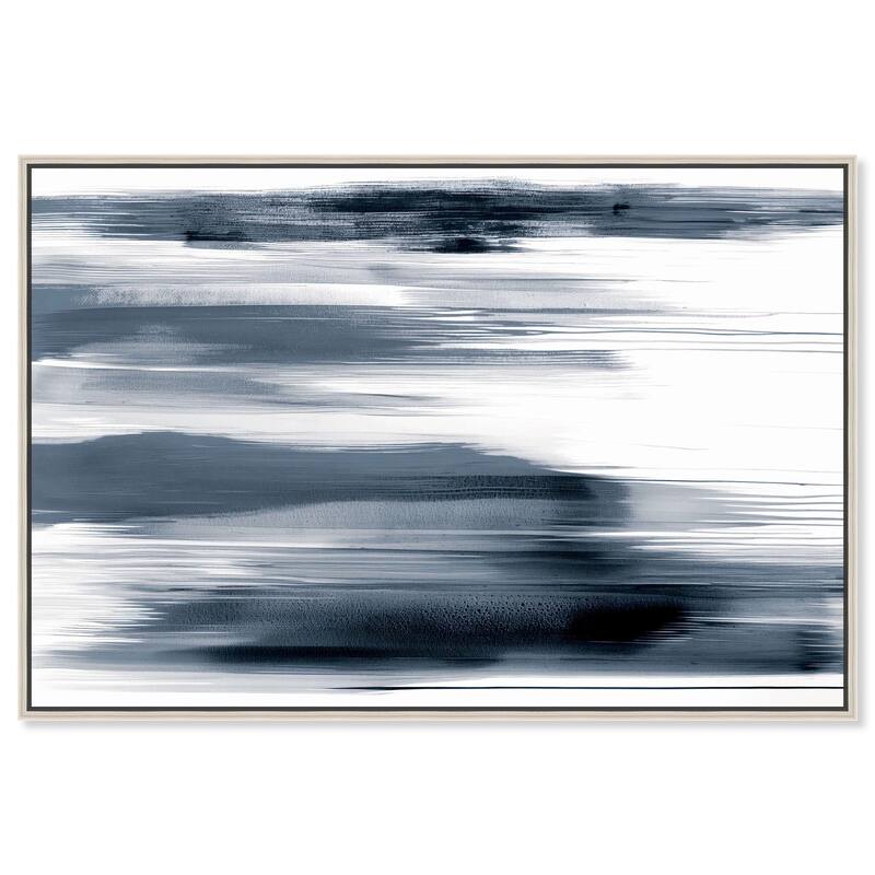Blue Mirage Canvas by Art Remedy - Silver - 15" x 10"