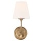 preview thumbnail 2 of 4, Libby Langdon Sylvan 1 Light Vibrant Gold Wall Mount - 6'' W x 13.25'' H x 9.75'' D