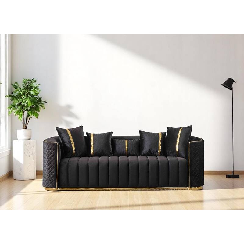 Fiora 4 Pieces Living Room Sets 2 Sofa 2 Chair
