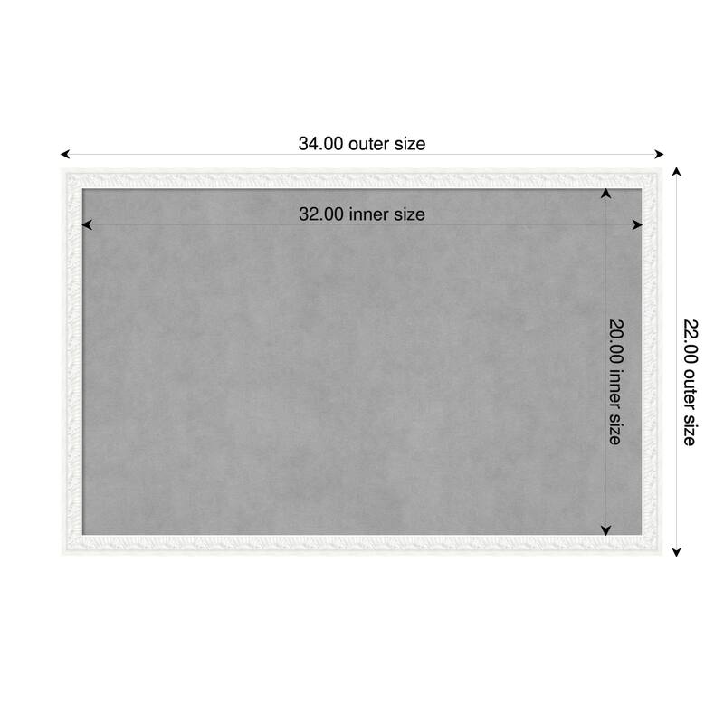 Amanti Art Bethany Black Framed - 34 x 22 in - Bethany White