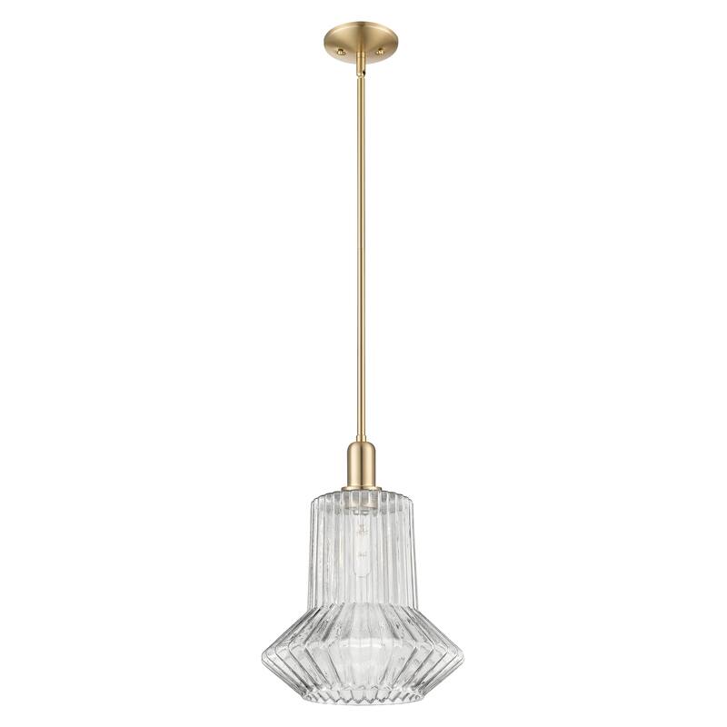 Innovations Lighting Endless Possibilities Arcadia - Springwater - 1 Light 12" Stem Hung Mini Pendant - Champagne Bronze
