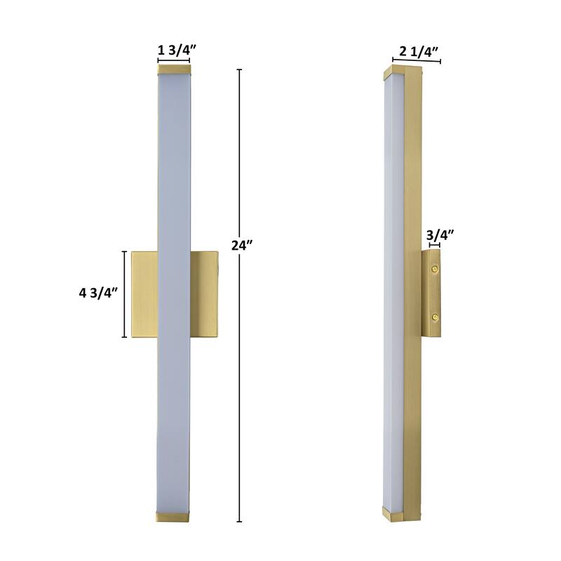 C Cattleya LED Vanity Bar Light Indoor Wall Sconce with Acrylic Shade