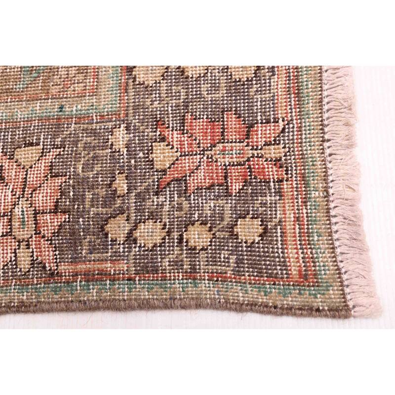 ECARPETGALLERY Hand-knotted Antalya Vintage Dark Copper Wool Rug - 5'9 x 8'9