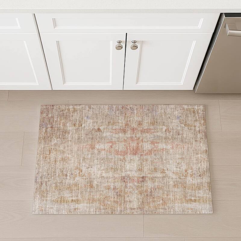 Machine Washable Indoor/ Outdoor Muted Ombre Chantille Rug
