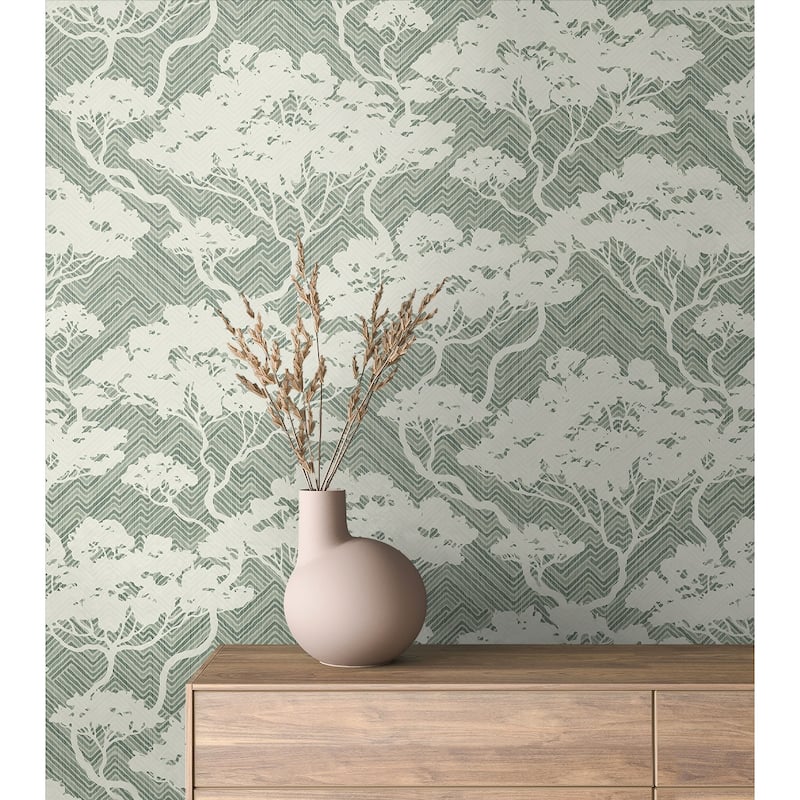 Seabrook Designs Nara Stringcloth Unpasted Wallpaper