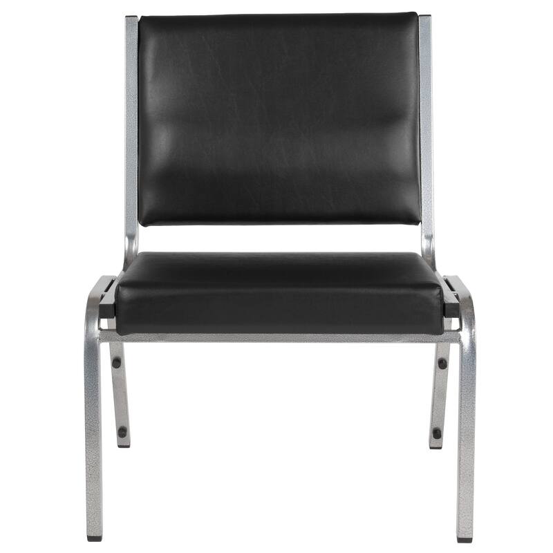 4 Pack HERCULES Series 950 lb. Rated Black Fabric Bariatric Medical Reception Chair