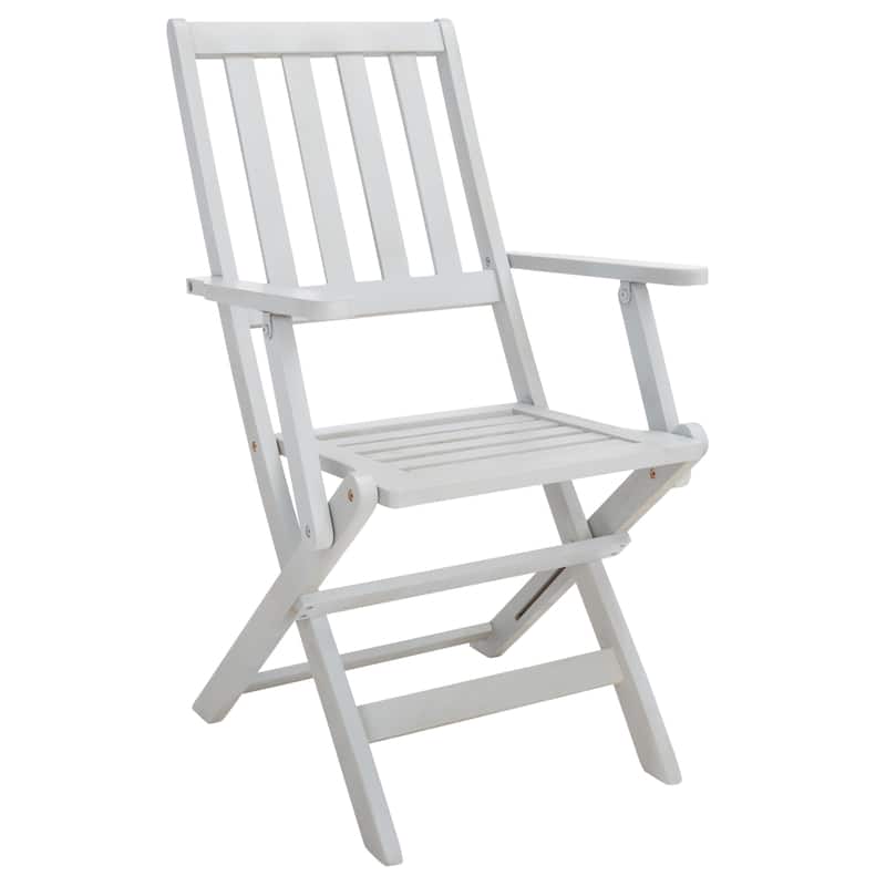 SAFAVIEH Linda 6-Chair 1-Table Extendable Patio Dining Set - 35Wx79Dx30H