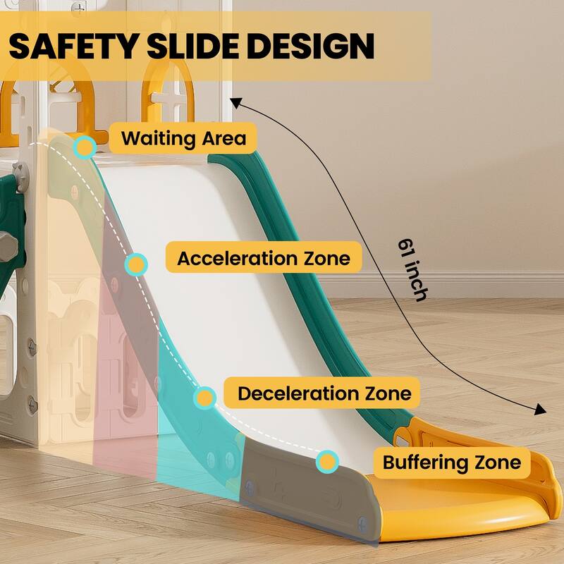 Toddler Kids Slide Swing Outdoor and Indoor Play set
