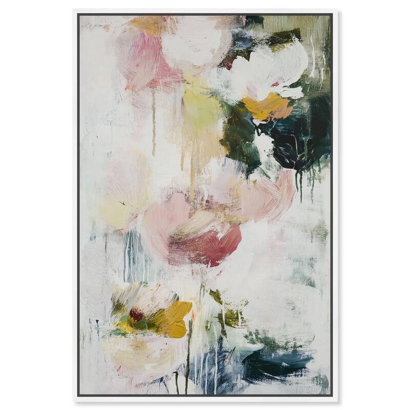 Dripping Colors IV Canvas by Art Remedy - White - 10" x 15"