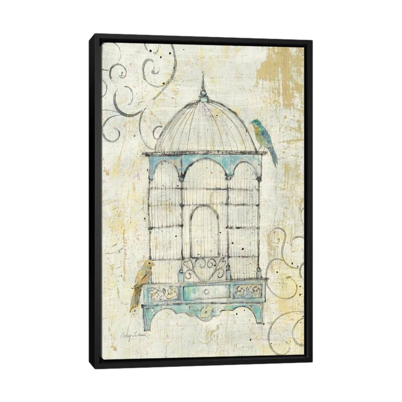 iCanvas "Bird Cage IV " by Avery Tillmon Framed Canvas Print - Black - 40x26