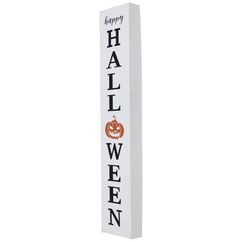 Happy Halloween Metal Porch Board Sign - 31.5"