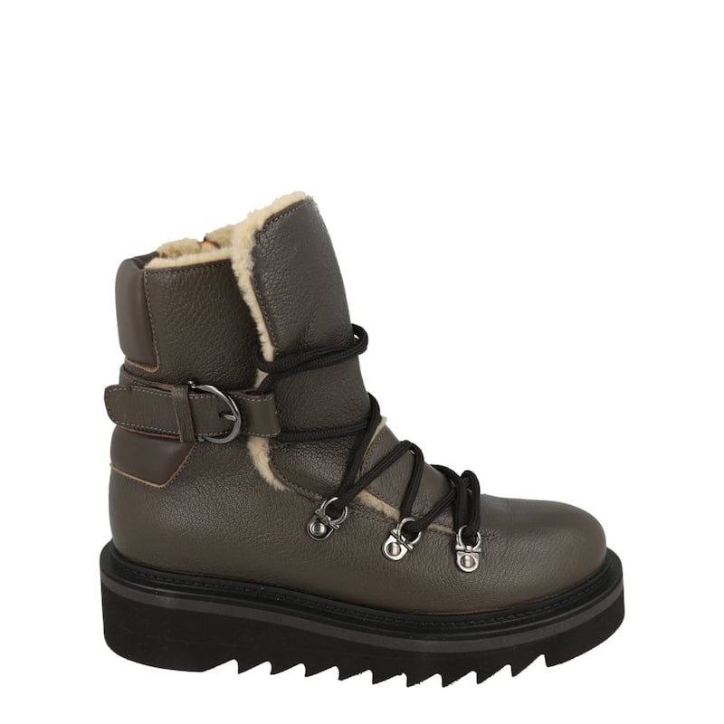 Ferragamo Elimo F Leather Boots - 11