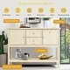 preview thumbnail 41 of 45, Costway Sideboard Buffet Table Wooden Console Table w/ Drawers &