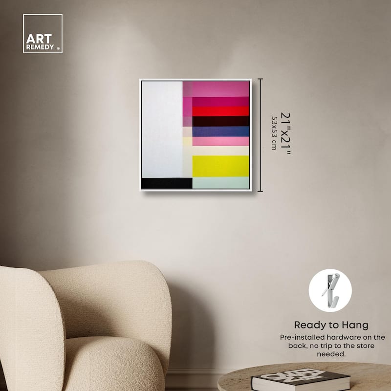 Quadratic Composition Canvas by Art Remedy