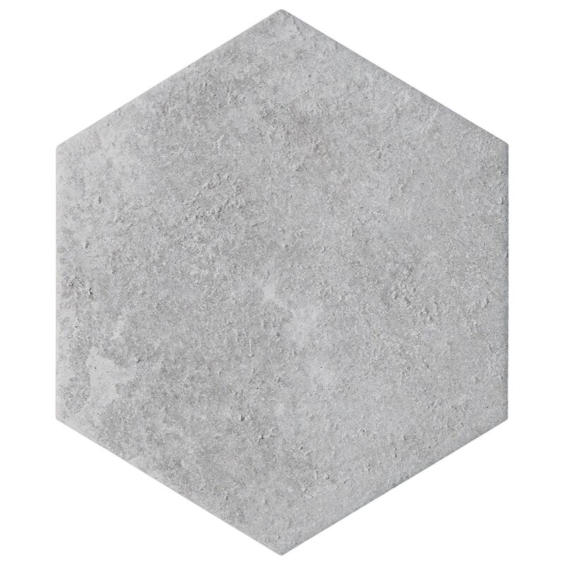 TileGen. Dakota 8" x 9" Porcelain in Base Grafito Wall & Floor Tile (25 tiles/10 sqft.)
