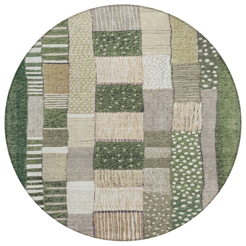 HomeRoots Geometric Transitional Rectangle Outdoor Rug