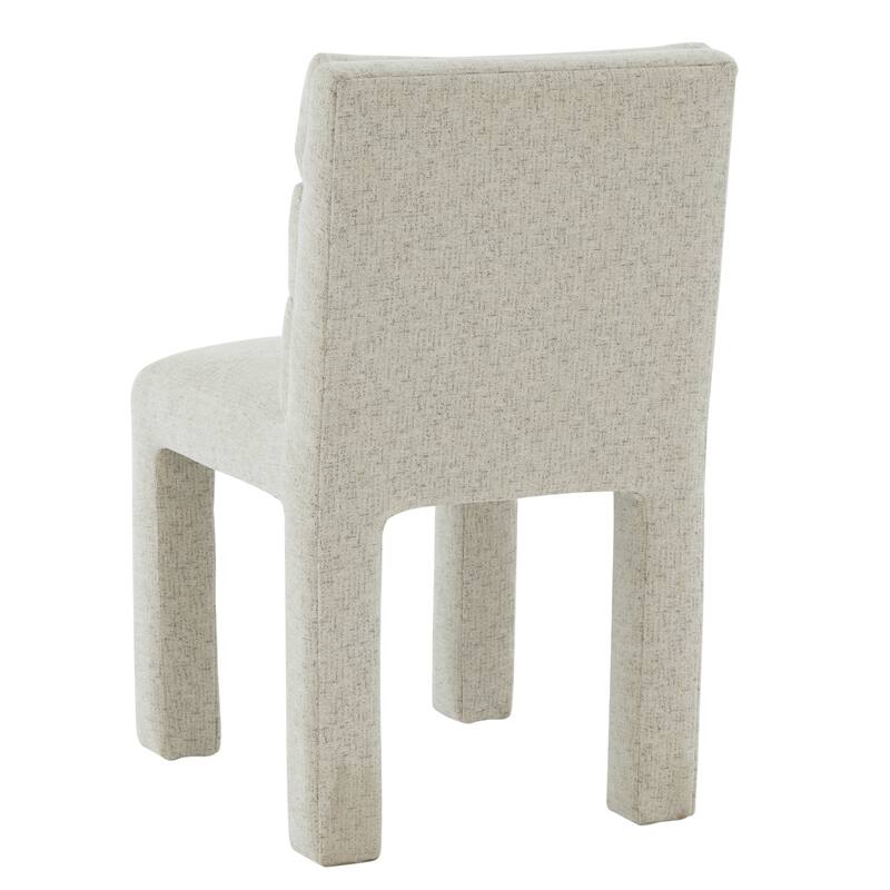 SAFAVIEH Couture Coby Channel Tufted Dining Chair - 19 In. W x 24 In. D x 34 In. H - 19"Wx24"Dx34"H