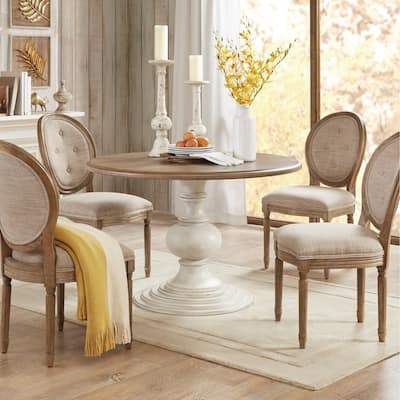 Madison Park Hemlock 46" Round Pedestal Dining Table Dining Table