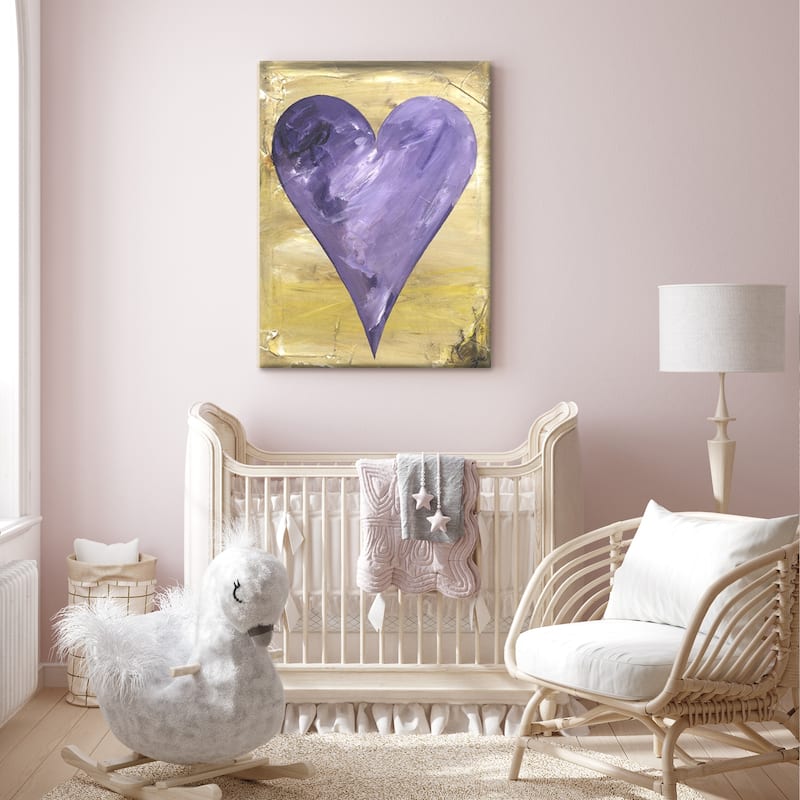 'Heath' Heartwork Wrapped Canvas Wall Art