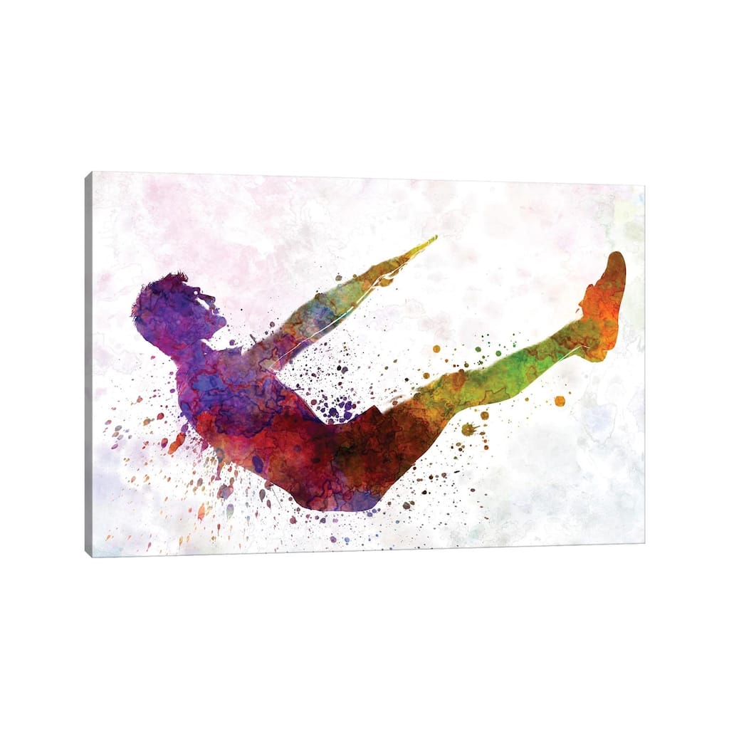 iCanvas "Man Exercising Workout Fitness" by Paul Rommer Canvas Print