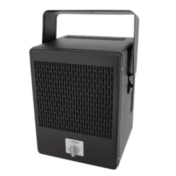 King EKB2450TB 5000W 240V Economy Unit Heater w/ Stat and Bracket - Black