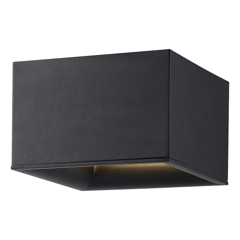 Bloc 1-light Black LED Flush Mount