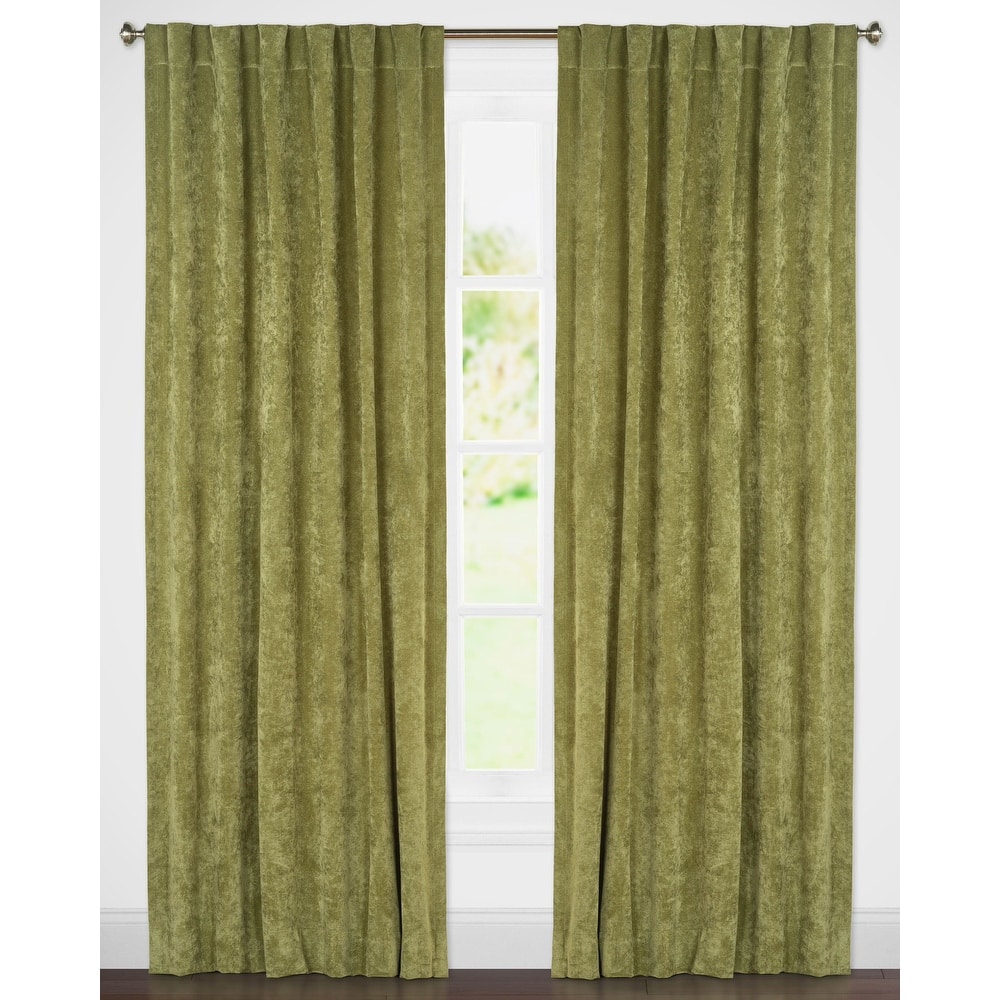 Padma Velvet 50x84 Back-Tab Curtain Panel (Single Panel)