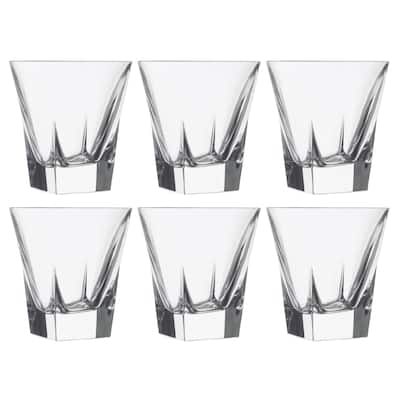 Tumbler Glass - Double Old Fashioned - Set of 6 - Glasses - 9.25 oz. - Made in Europe By Majestic Gifts Inc.